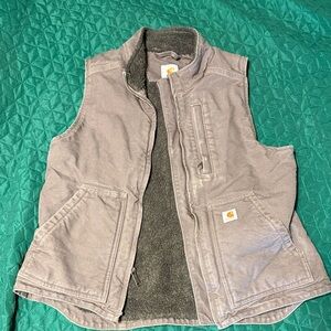 Carhartt Taupe Gray Utility Vest